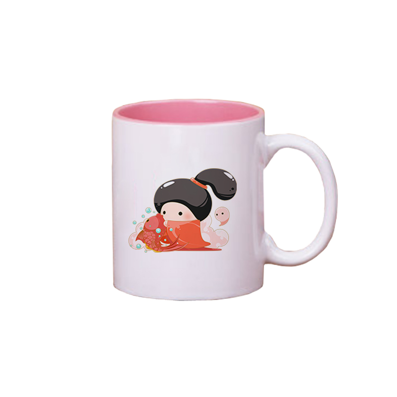 Elf holding a small fish—Coffee Mug