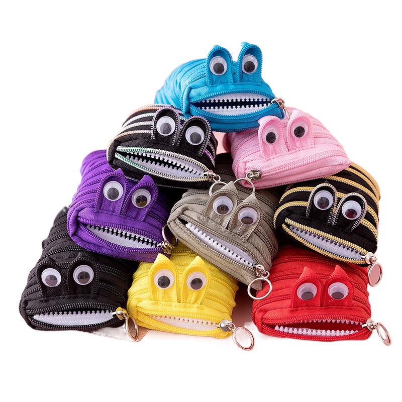 Caterpillar monster zipper pencil case for boys and girls students large-capacity pencil case stationery box